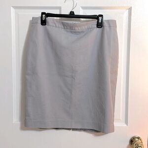 Liz Claiborne Grey Pencil, Size 14, Cotton & Spandex, Career Style, EUC